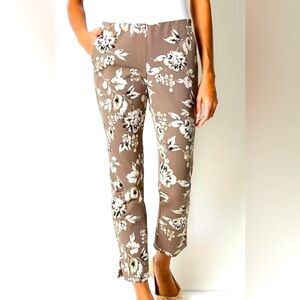 J. Jill Premium Bi-Stretch Floral Ankle Pants